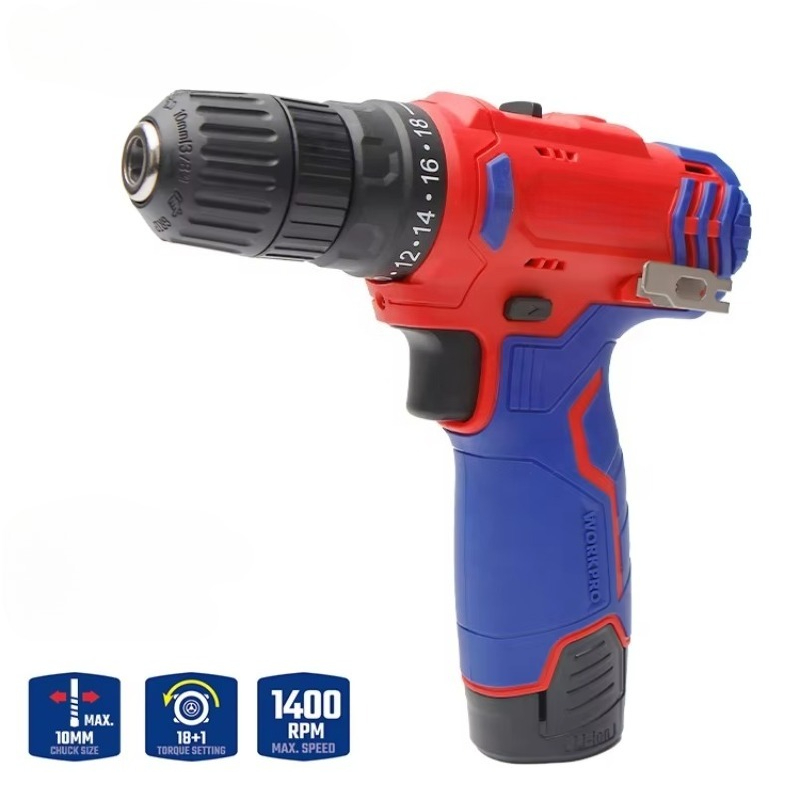 Power Tools Cordless - Wiertarka akumulatorowa 12V 10mm, elektronarzędzie akumulatorowe