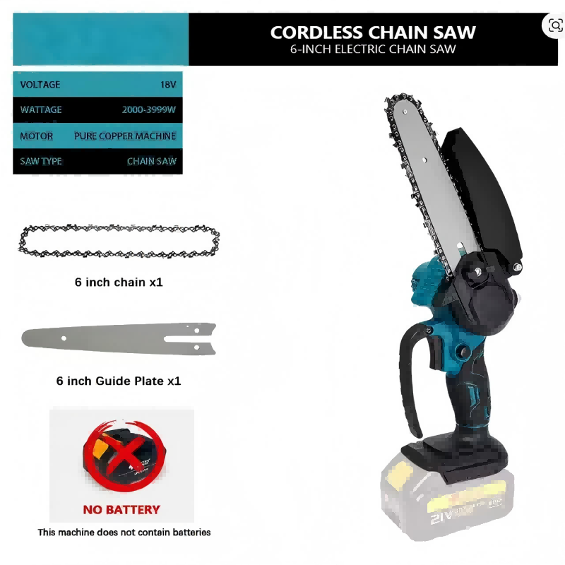 Reciprocating Saw Cordless - Mini pilarka elektryczna akumulatorowa 6 cali,