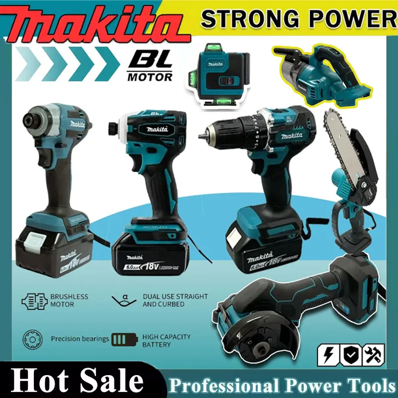 Reciprocating Saw Cordless - Zestaw akumulatorowych narzędzi elektrycznych Makita: przenośny