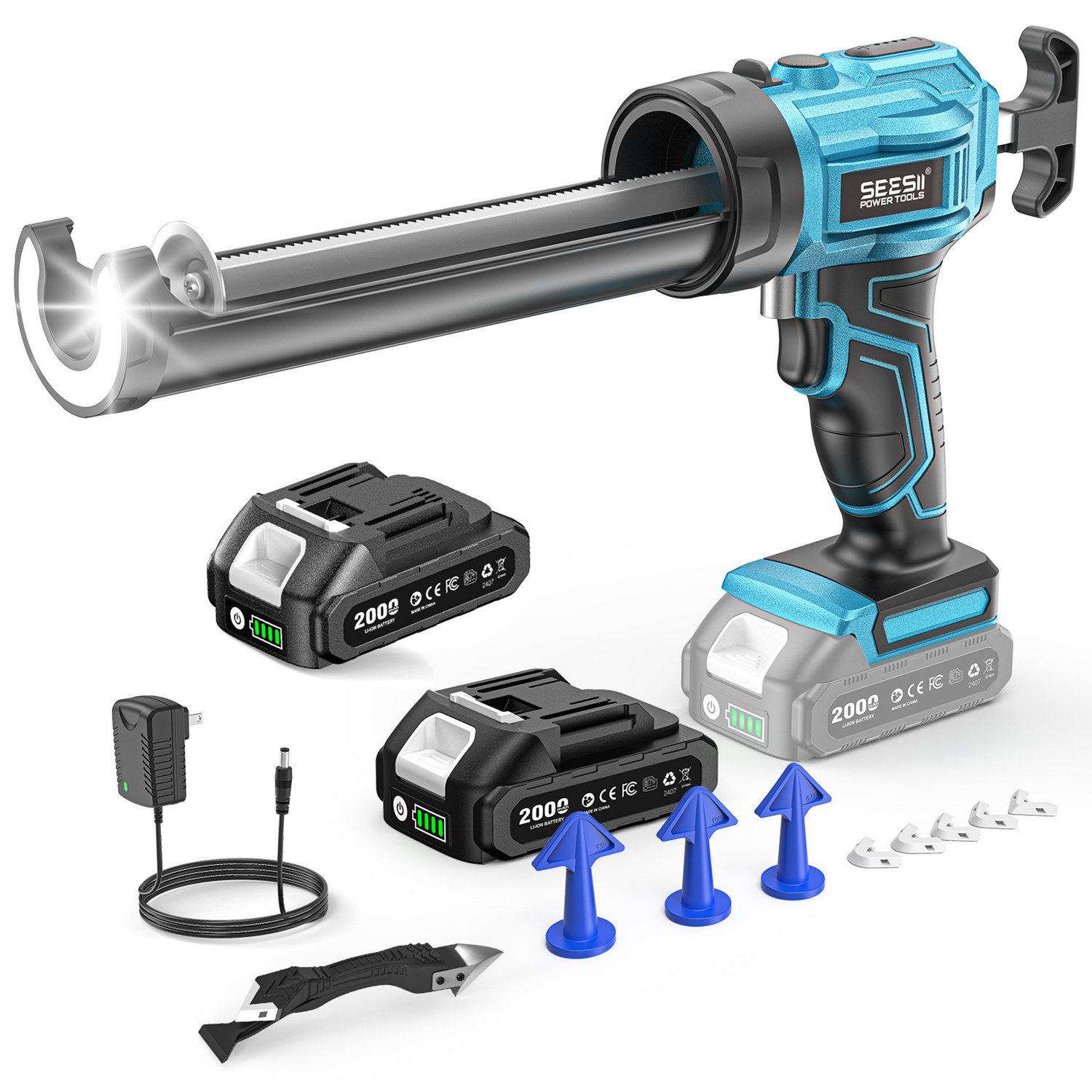 Power Tools Diy - Elektryczny pistolet do uszczelniania SEESII, bez