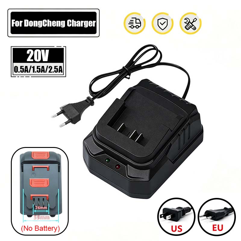 Power Tools Dongcheng - Ładowarka do akumulatorów litowych DongCheng 20V