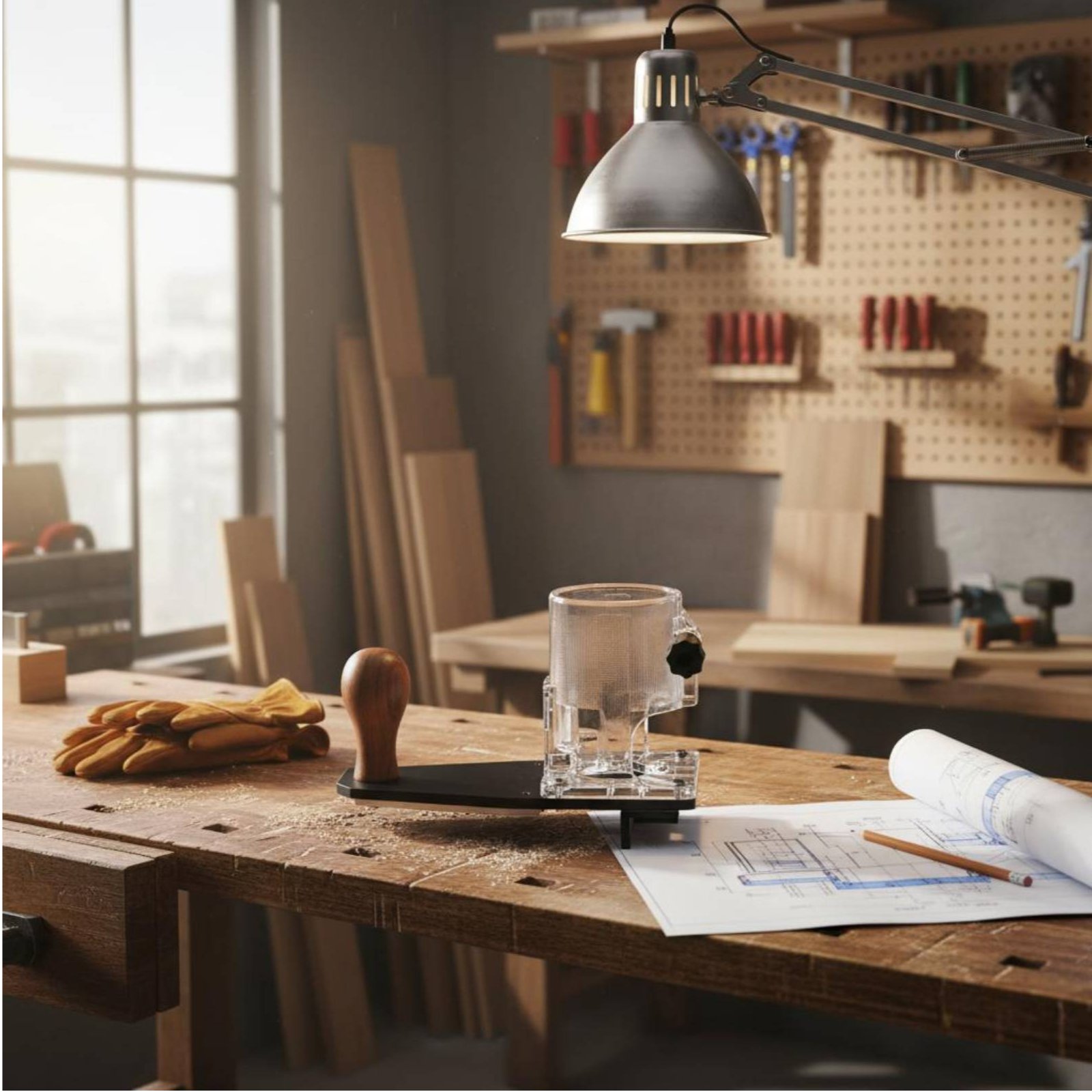Router Trim Base - Podstawa frezarki do obróbki krawędzi, trwała