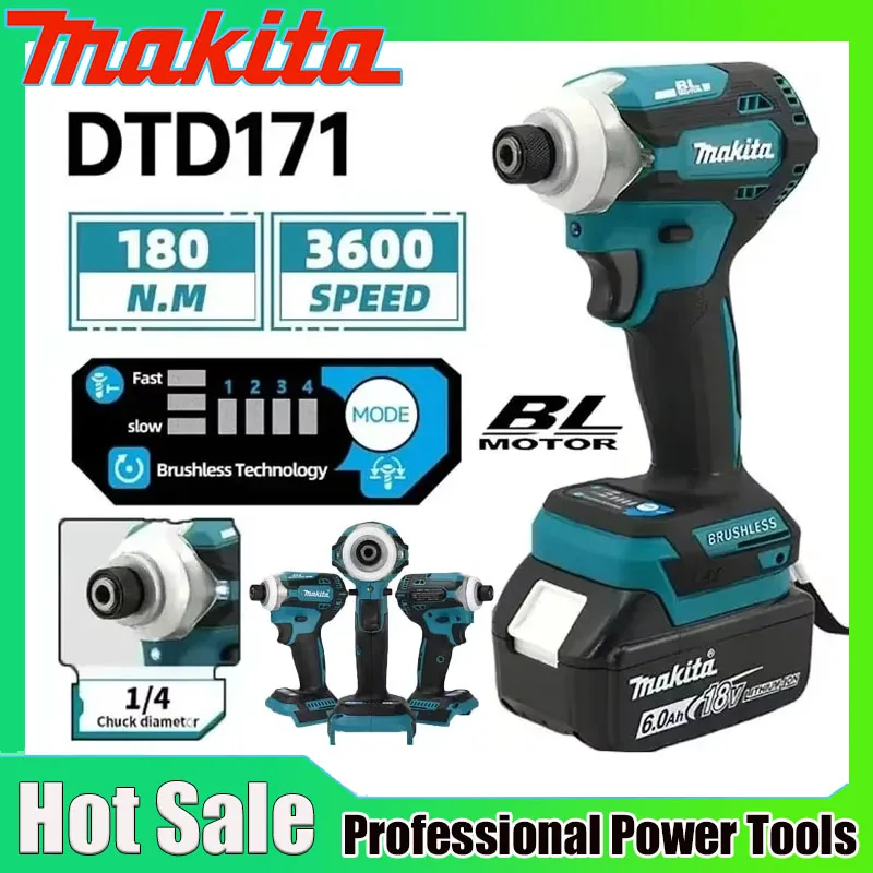 Power Tools Impact - Wkrętarka udarowa bezszczotkowa Makita DTD171, wiertarko-wkrętarka
